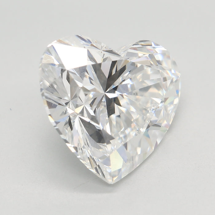 Loose 5.06 Carat E VVS2 IGI Certified Lab Grown Heart Diamonds