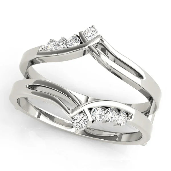 Open Chevron Ring Enhancer 1/6Ctw