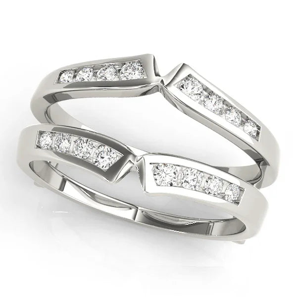 Chevron Open Ring Enhancer 1/5Ctw