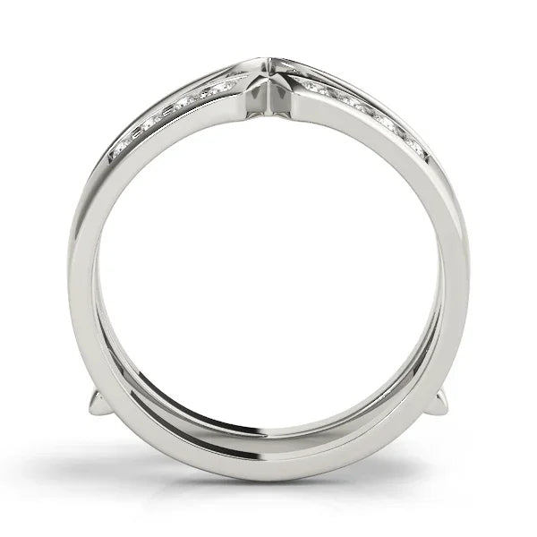Chevron Open Ring Enhancer 1/5Ctw