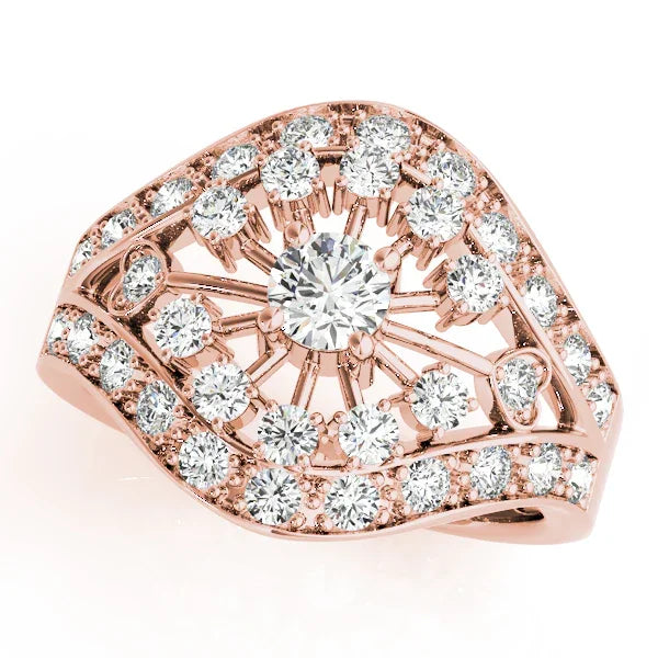 Sunburst Diamond Fashion Ring