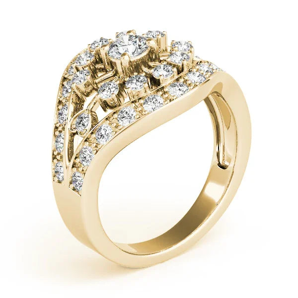 Sunburst Diamond Fashion Ring