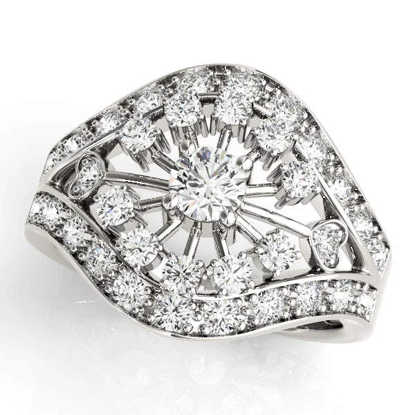 Sunburst Diamond Fashion Ring