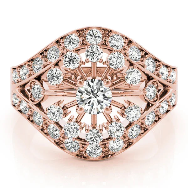 Sunburst Diamond Fashion Ring