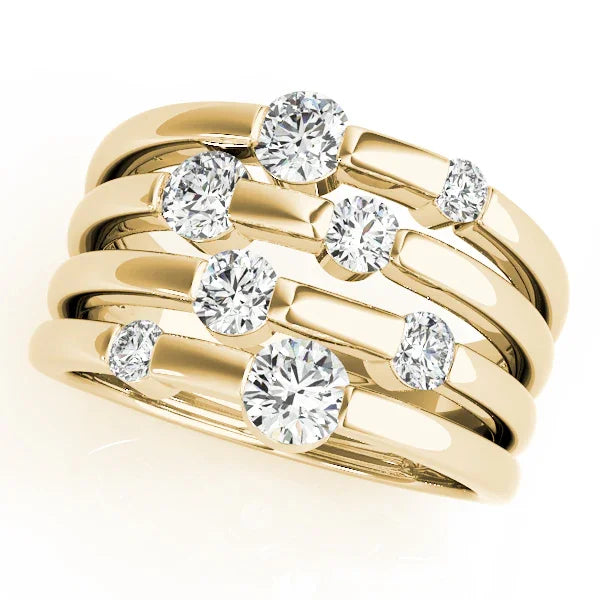 Multi Bezel Diamond Band