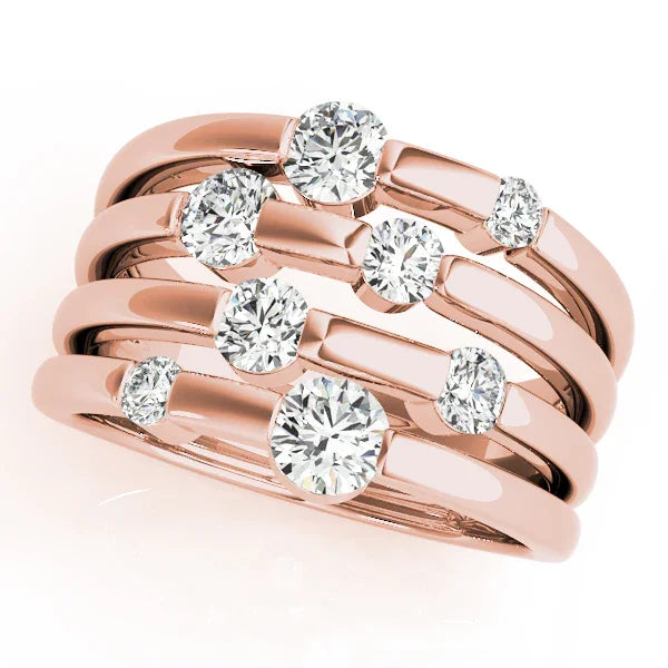 Multi Bezel Diamond Band