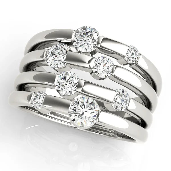 Multi Bezel Diamond Band