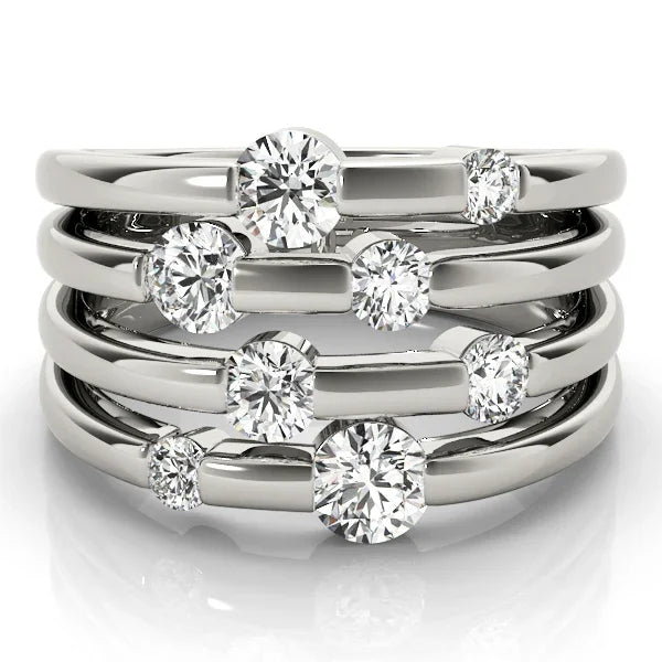 Multi Bezel Diamond Band