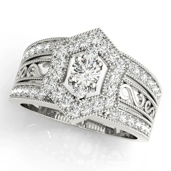 Ornate Diamond Ring
