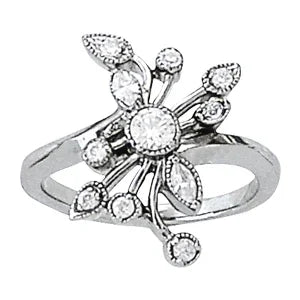 Flowerets Diamond Ring