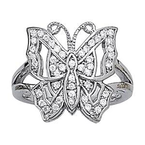 Butterfly Diamond Ring
