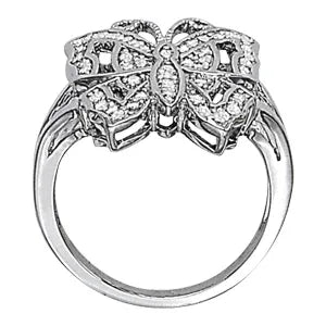 Butterfly Diamond Ring