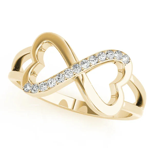Infinity Heart Diamond Ring