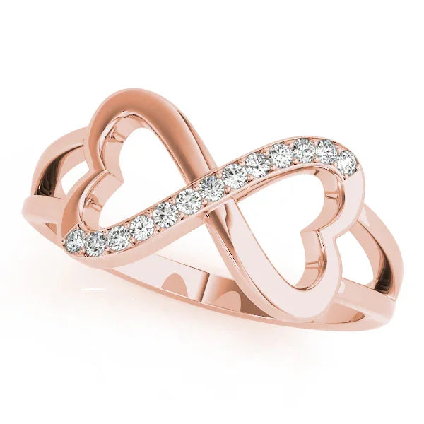Infinity Heart Diamond Ring