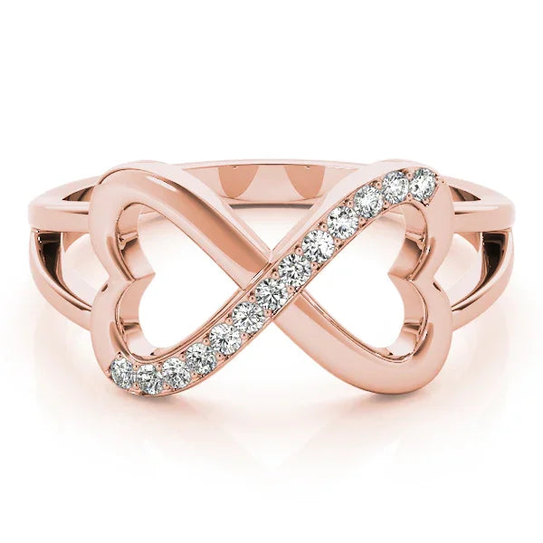 Infinity Heart Diamond Ring