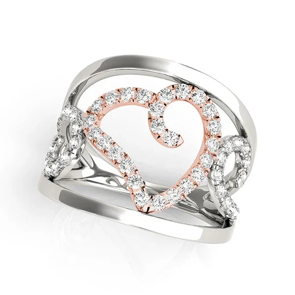 Open Heart Band 3/8Ctw