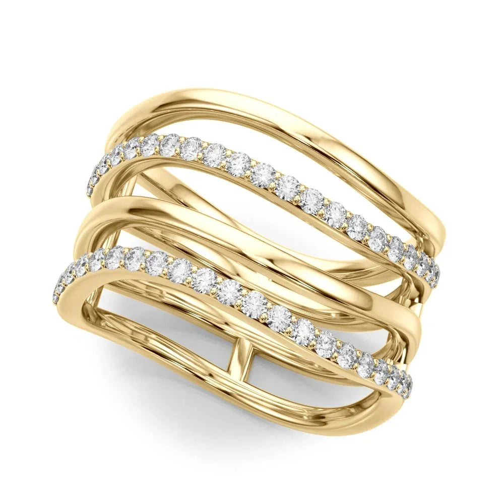 Wavy Bar Band 3/8Ctw