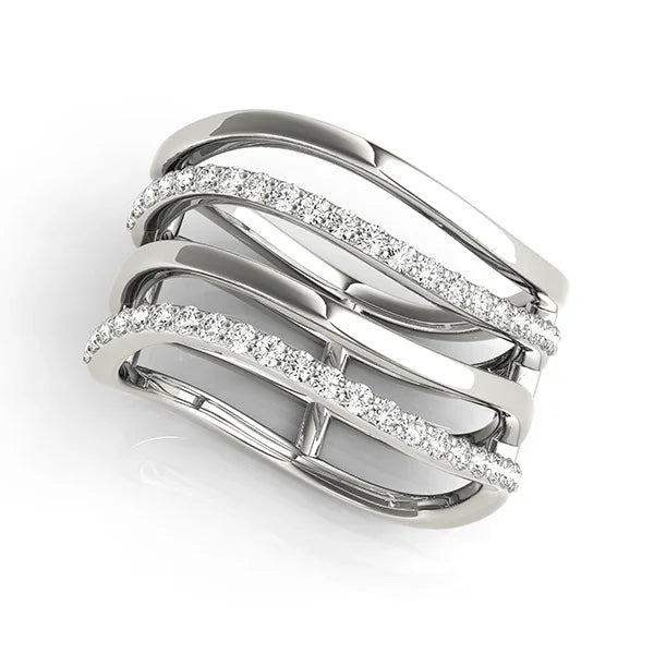 Wavy Bar Band 3/8Ctw