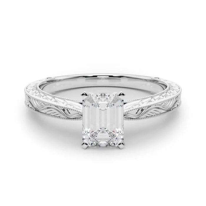 Addison Solitaire Setting - Emerald