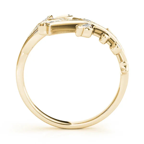 Open Leaf Design Ring