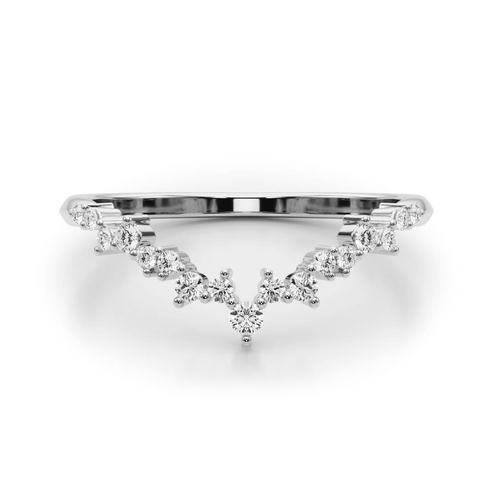 Augusta Chevron Band - 1/5Ctw