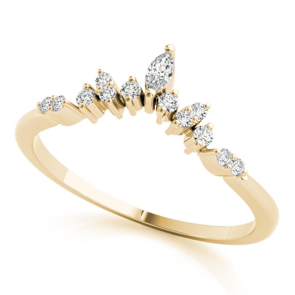 Astrid Chevron Band - 1/5Ctw