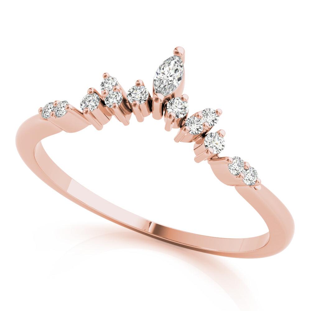 Astrid Chevron Band - 1/5Ctw