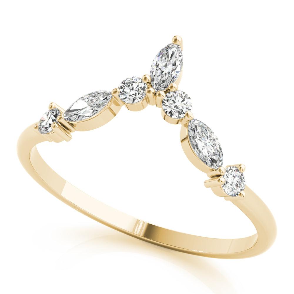 Empress Chevron Band - 1/3Ctw