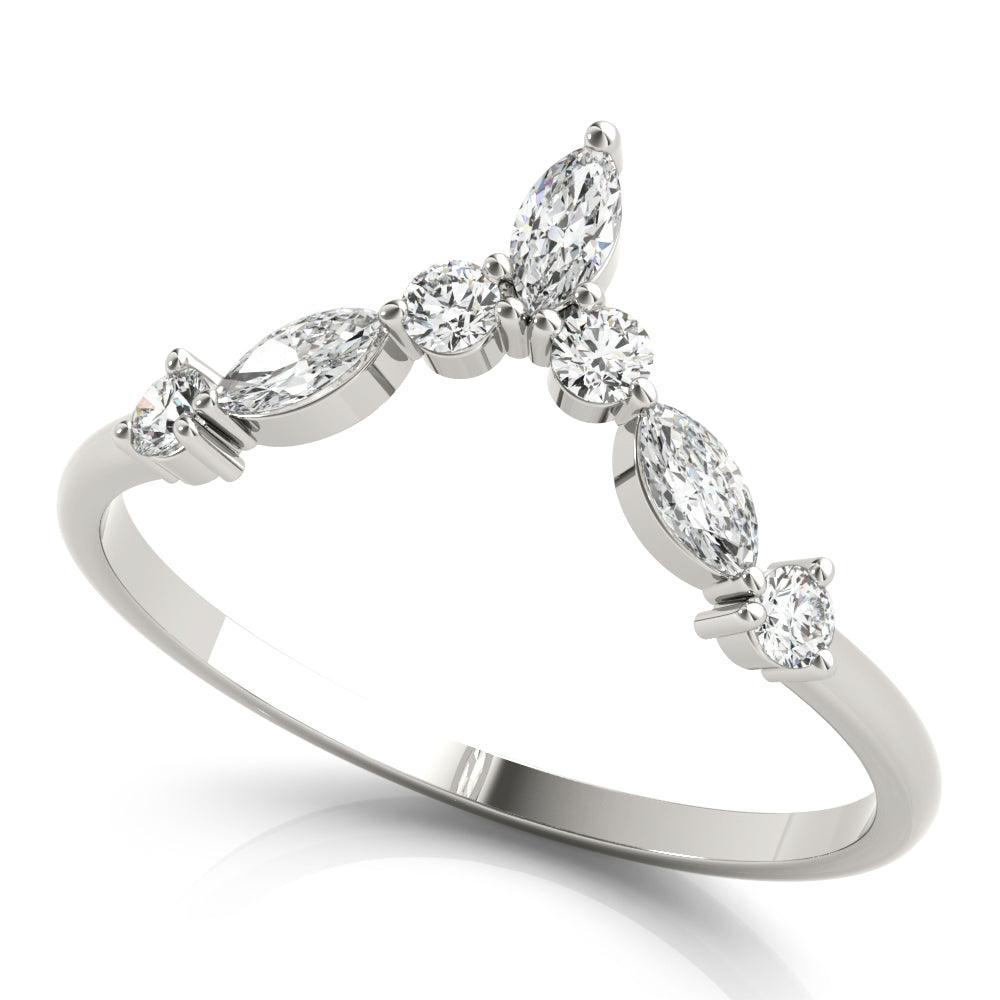 Empress Chevron Band - 1/3Ctw