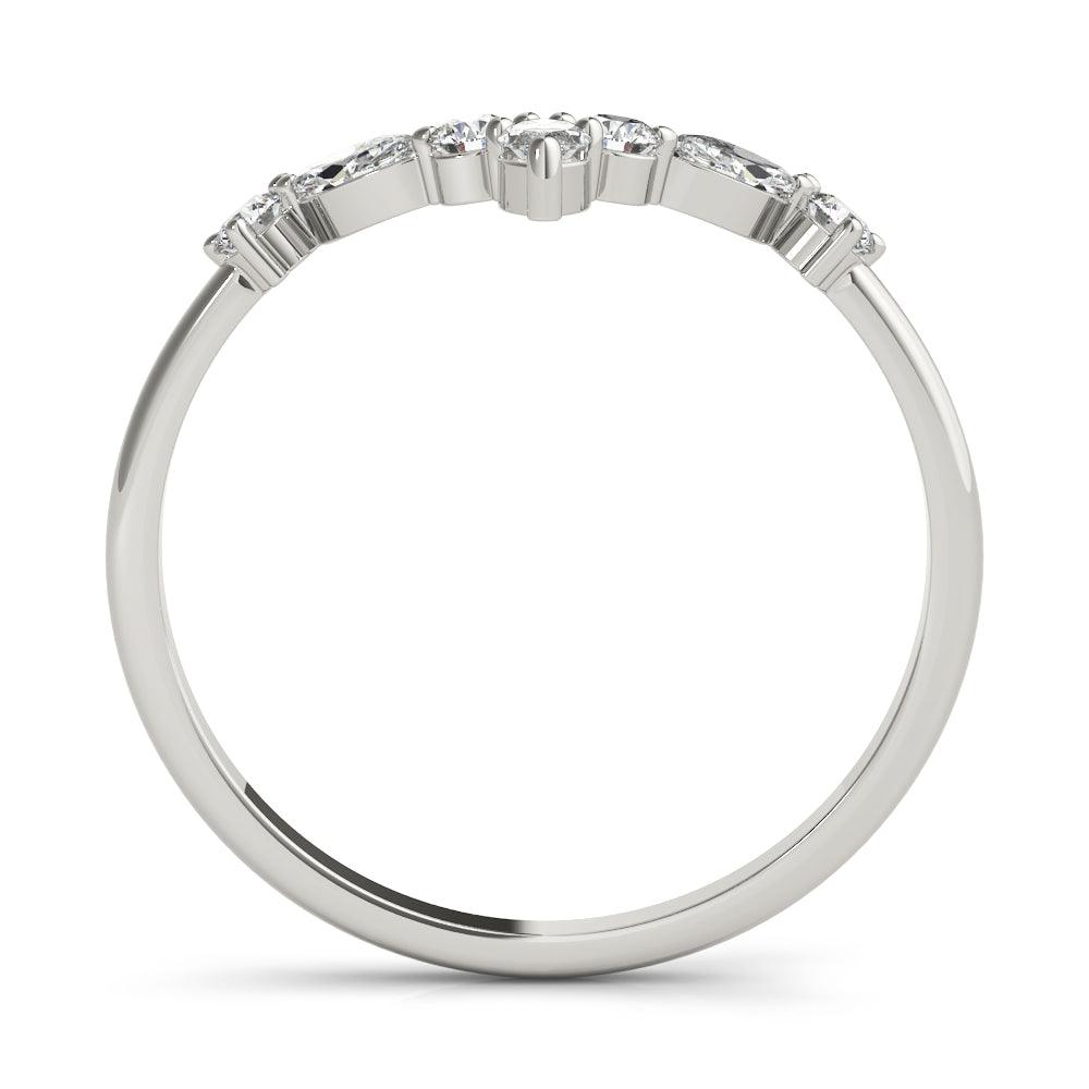 Empress Chevron Band - 1/3Ctw