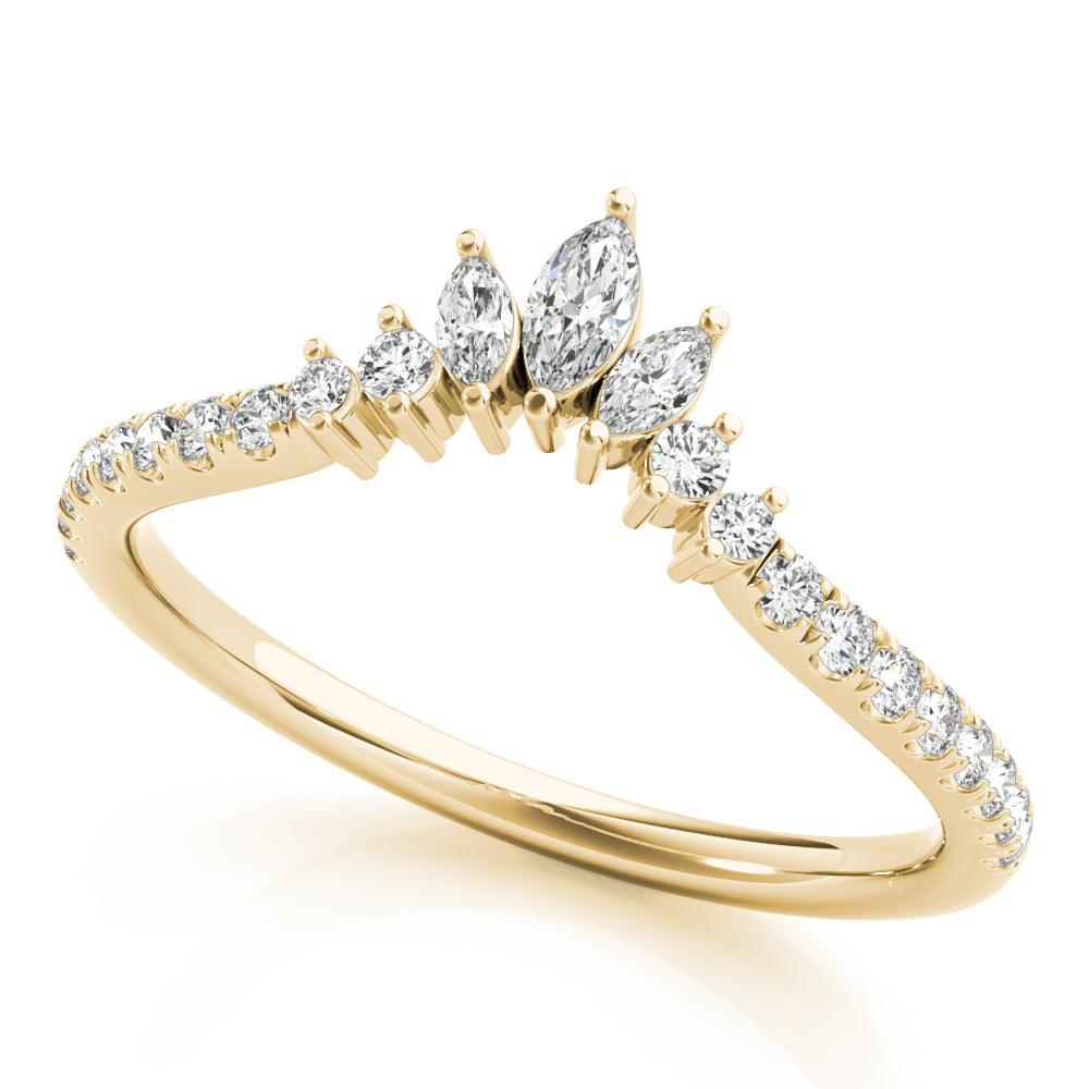 Constance Chevron Band - 1/4Ctw