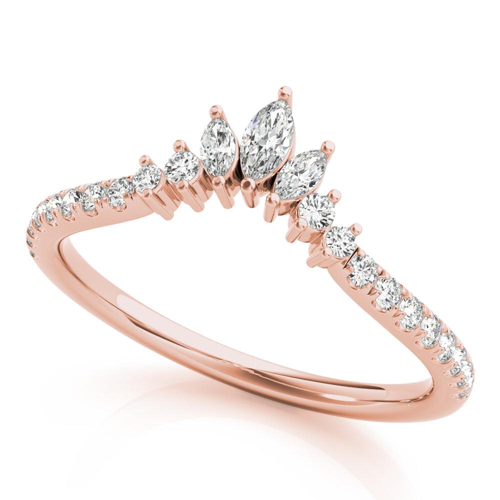 Constance Chevron Band - 1/4Ctw