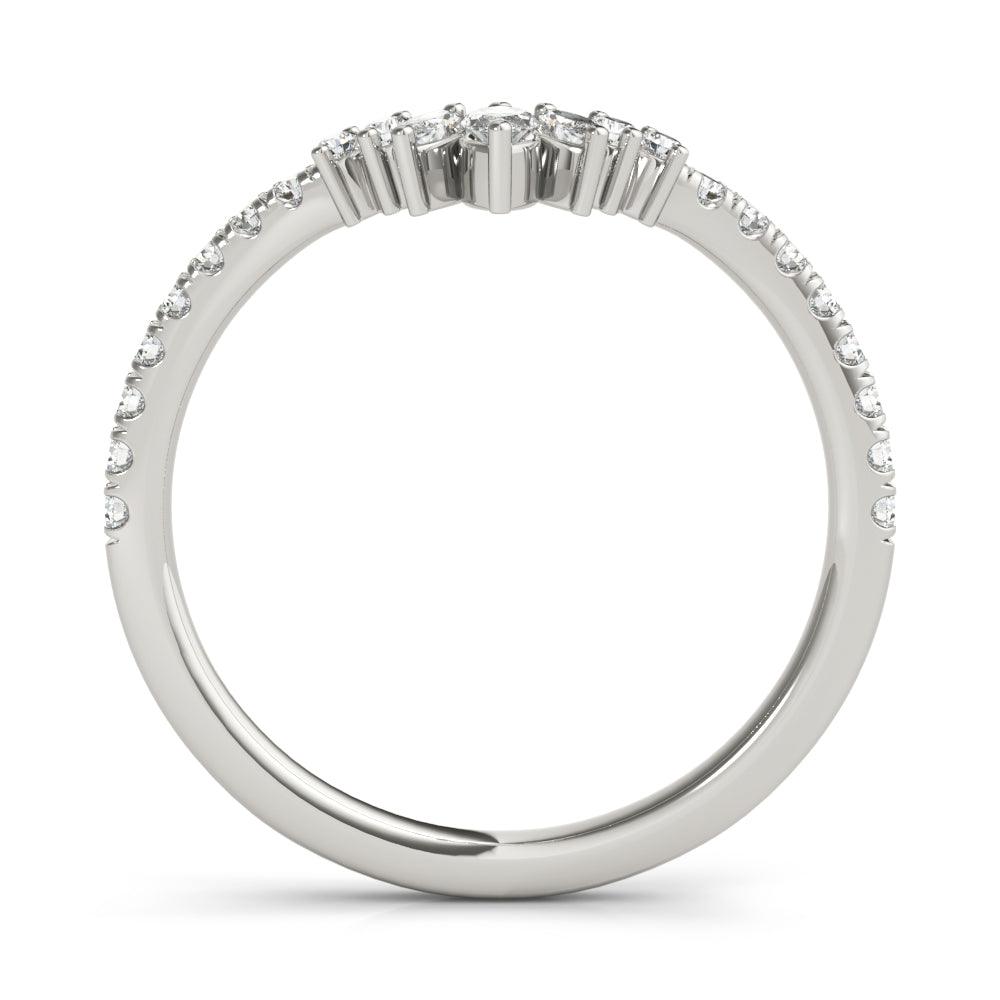 Constance Chevron Band - 1/4Ctw