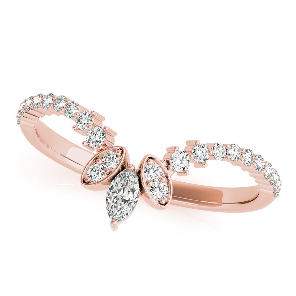 Estelle Chevron Band -  1/5Ctw