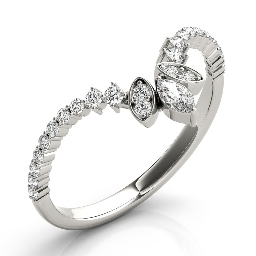 Estelle Chevron Band -  1/5Ctw