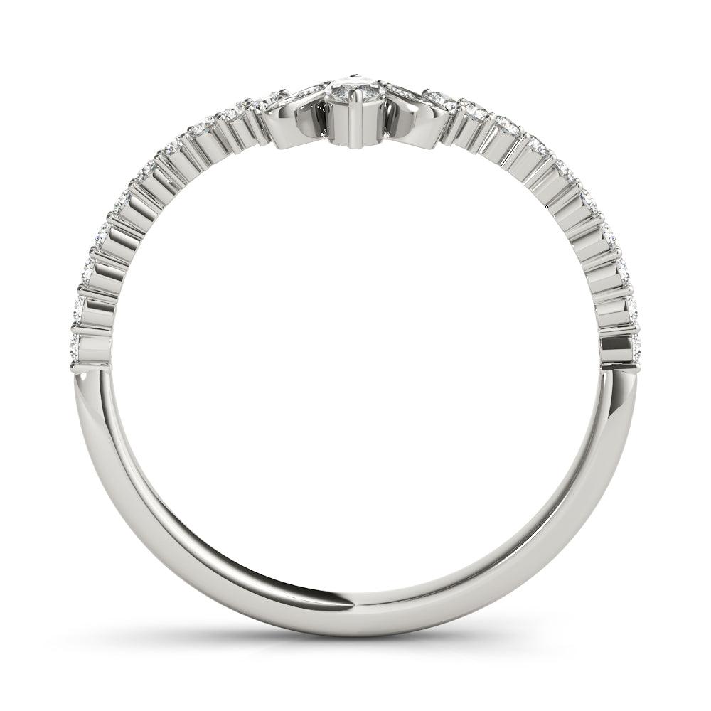 Estelle Chevron Band -  1/5Ctw