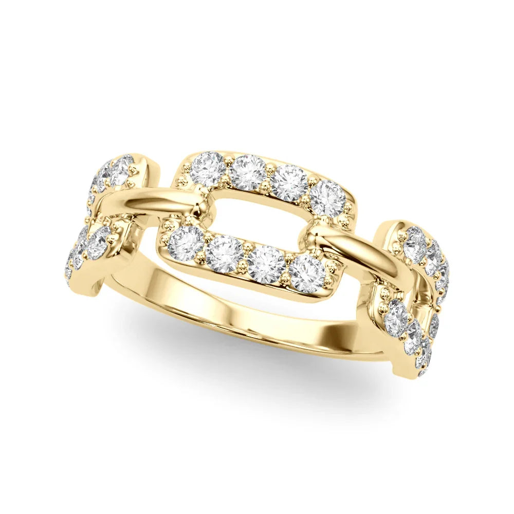 Buckle Link Diamond Band