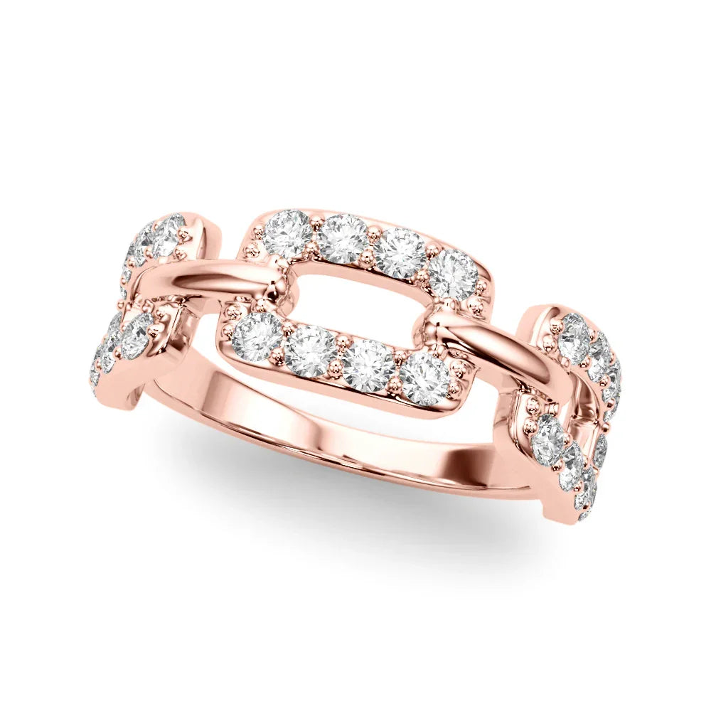 Buckle Link Diamond Band