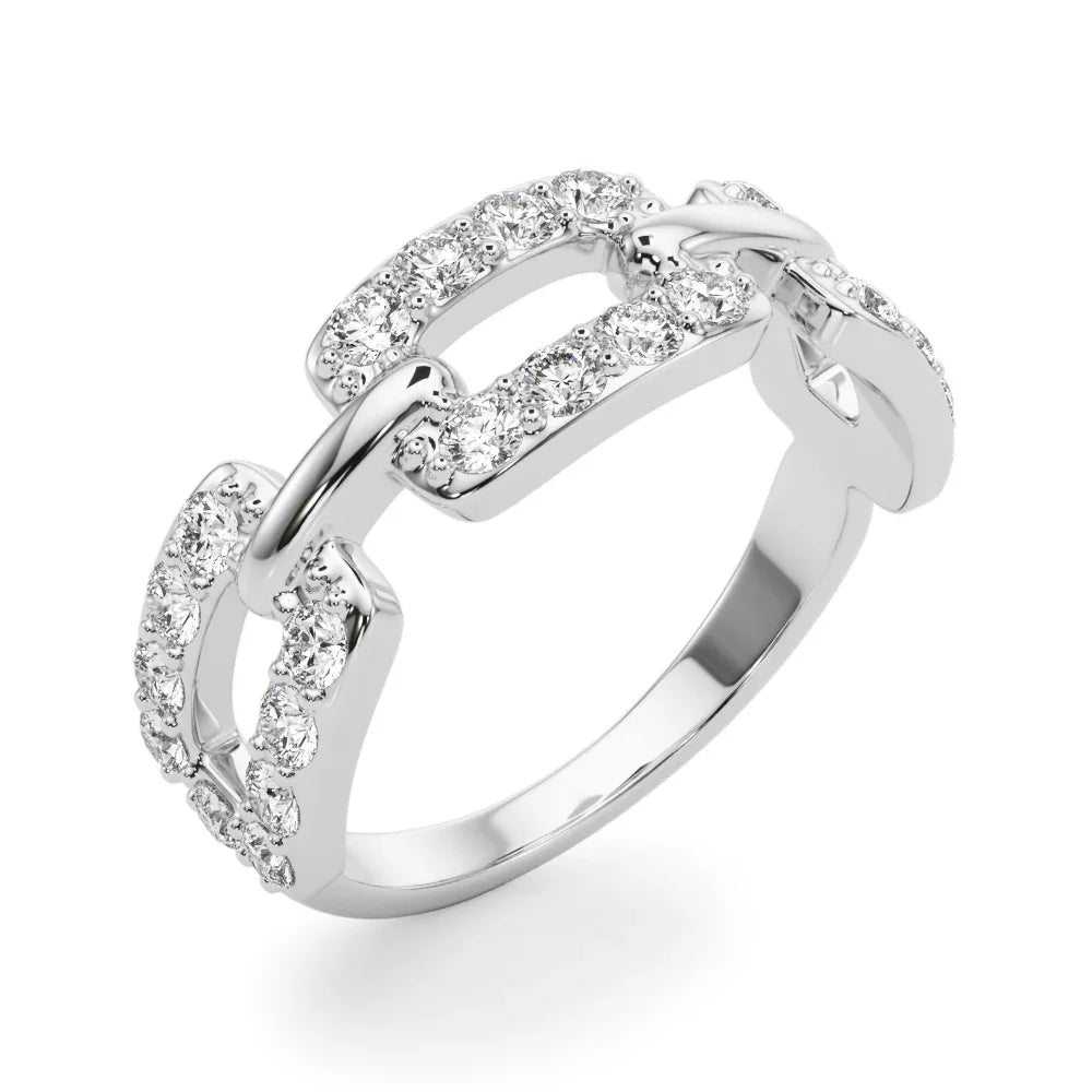 Buckle Link Diamond Band