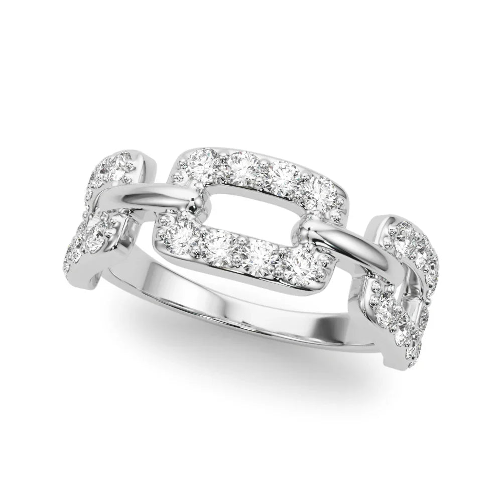 Buckle Link Diamond Band