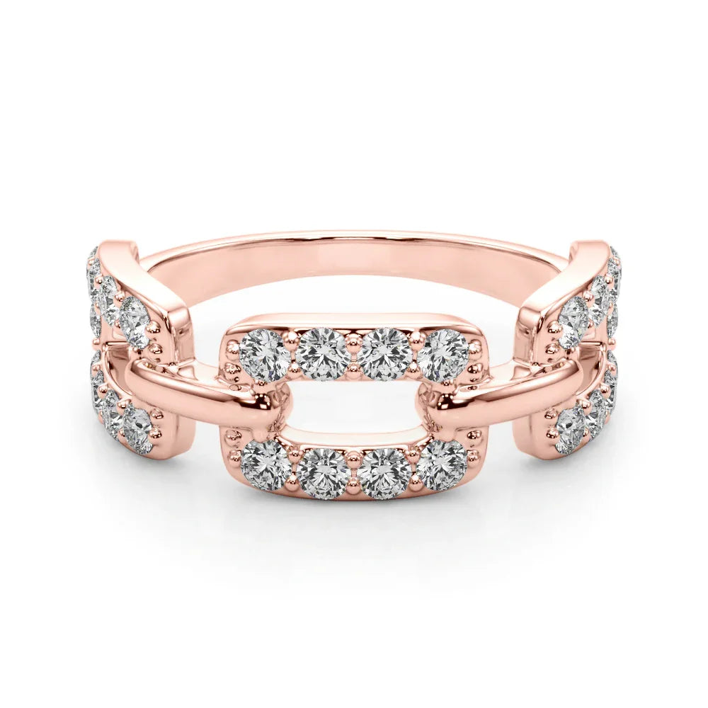 Buckle Link Diamond Band