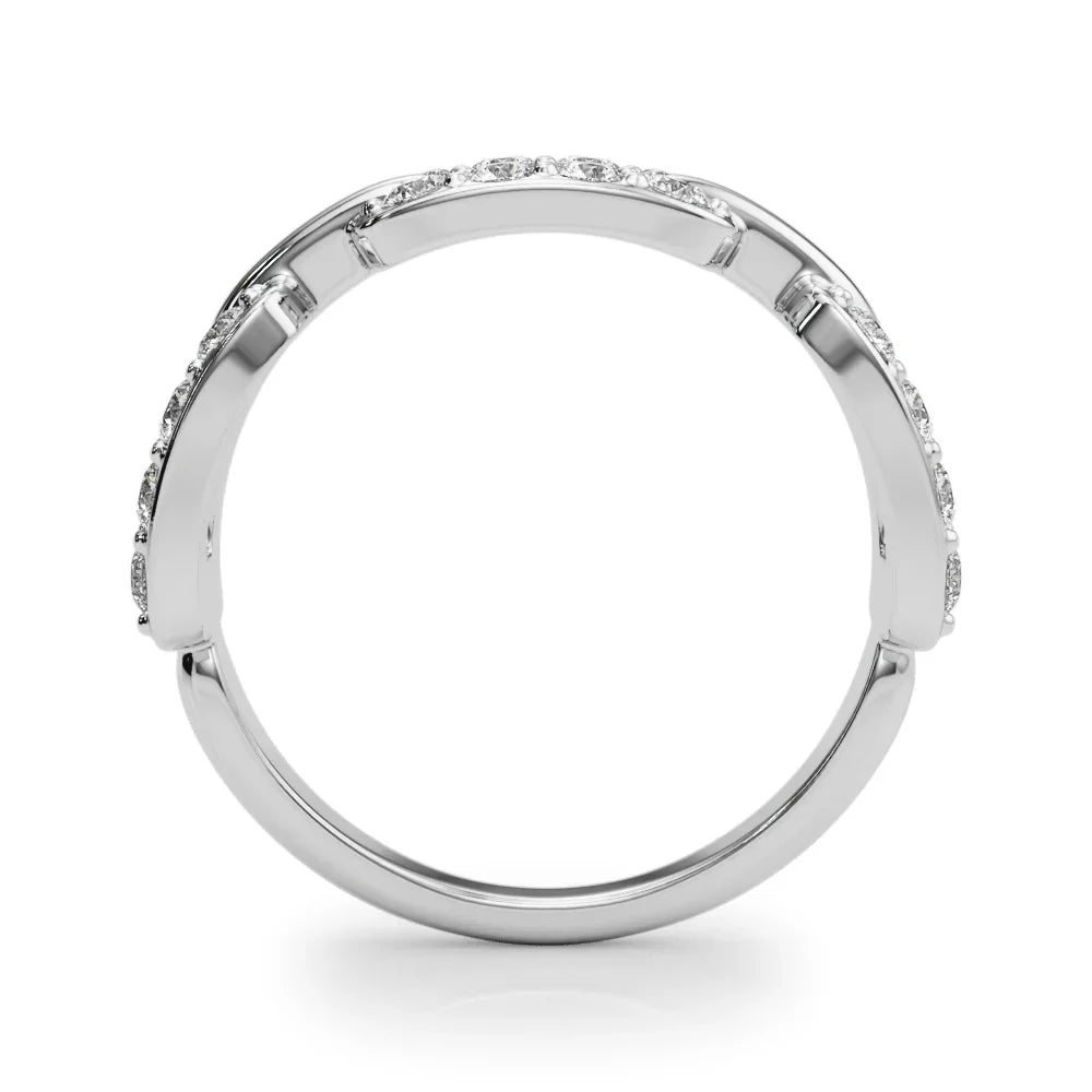 Buckle Link Diamond Band