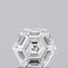 Loose 0.53 Carat D VVS2 IGI Certified Lab Grown Hexagon Diamonds