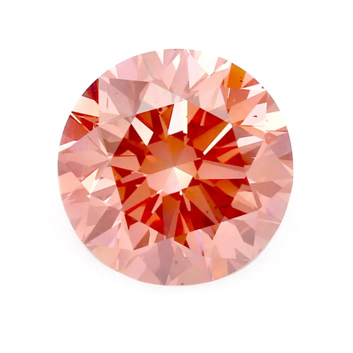 Loose 4.05 Carat Deep Pink SI1 IGI Certified Lab Grown Round Diamonds