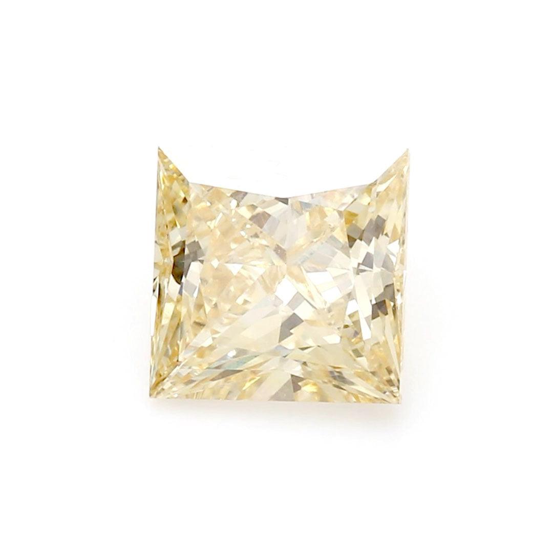 Loose 1.76 Carat Fancy Yellow VS2 IGI Certified Lab Grown Princess Diamonds