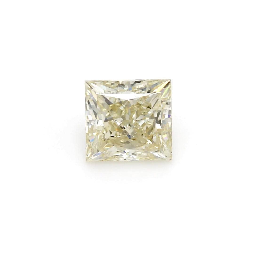 Loose 1.9 Carat Light Yellow SI1 IGI Certified Lab Grown Princess Diamonds