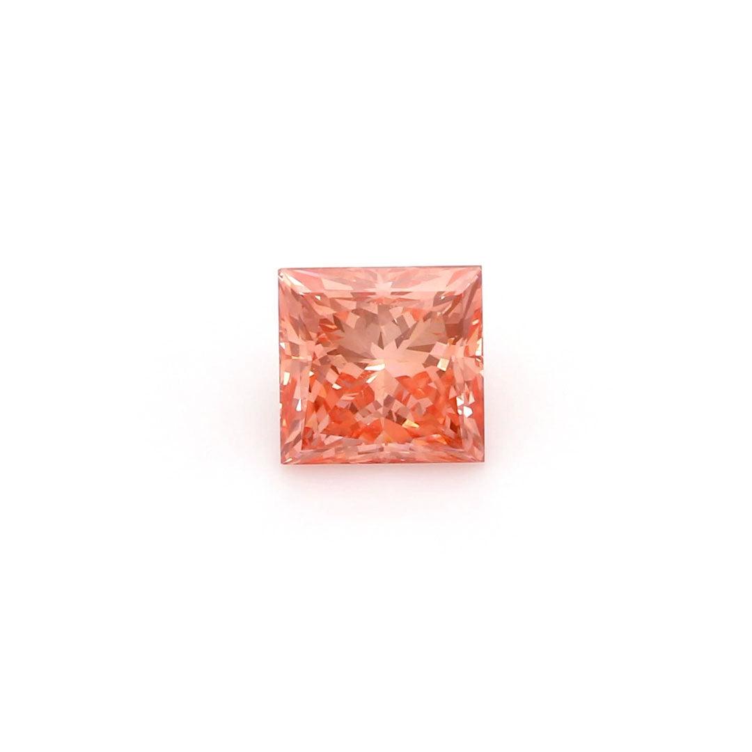 Loose 1.03 Carat Vivid Pink SI1 IGI Certified Lab Grown Princess Diamonds