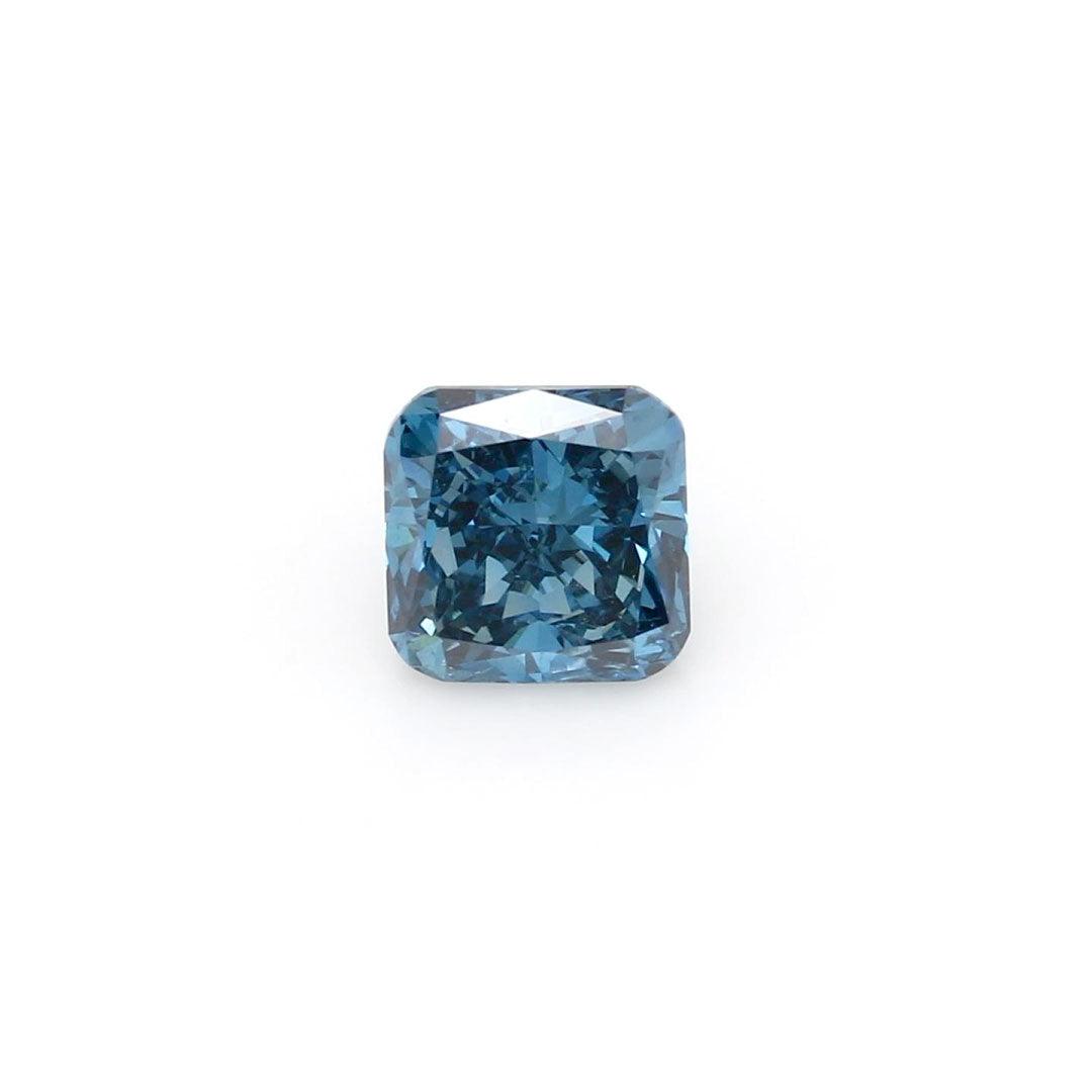 Loose 1.02 Carat Dark Blue SI2 IGI Certified Lab Grown Cushion Diamonds