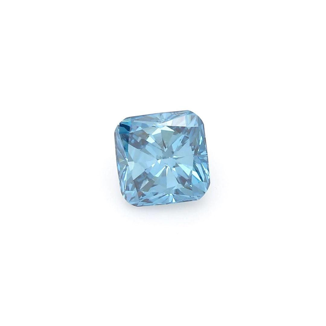 Loose 0.99 Carat Deep Blue SI2 IGI Certified Lab Grown Cushion Diamonds