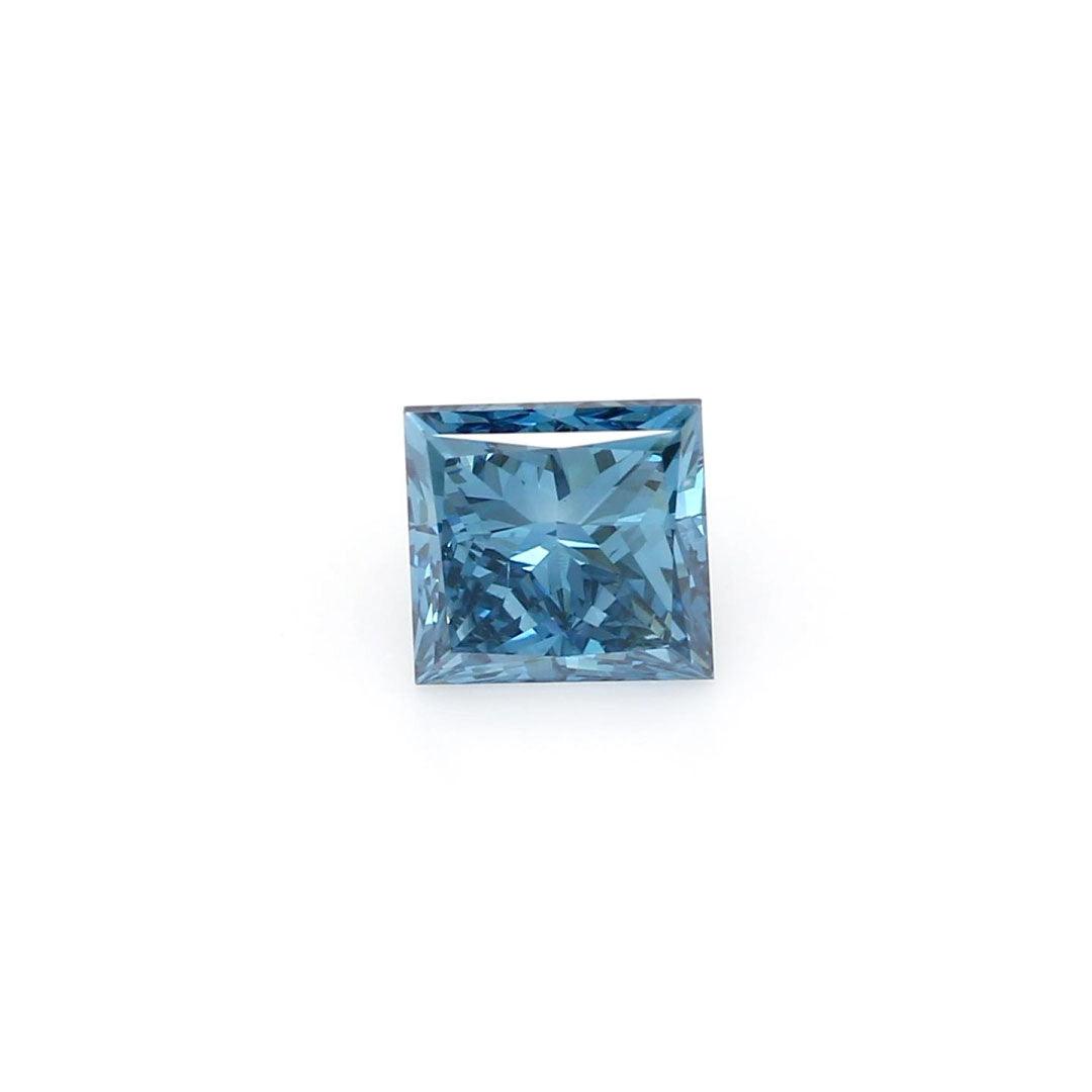 Loose 1.02 Carat Dark Blue SI1 IGI Certified Lab Grown Princess Diamonds